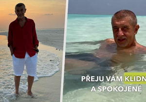 Babiš v exotice bez Moniky