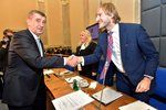 Andrej Babiš na vládě s novým ministrem zdravotnictví Adamem Vojtěchem