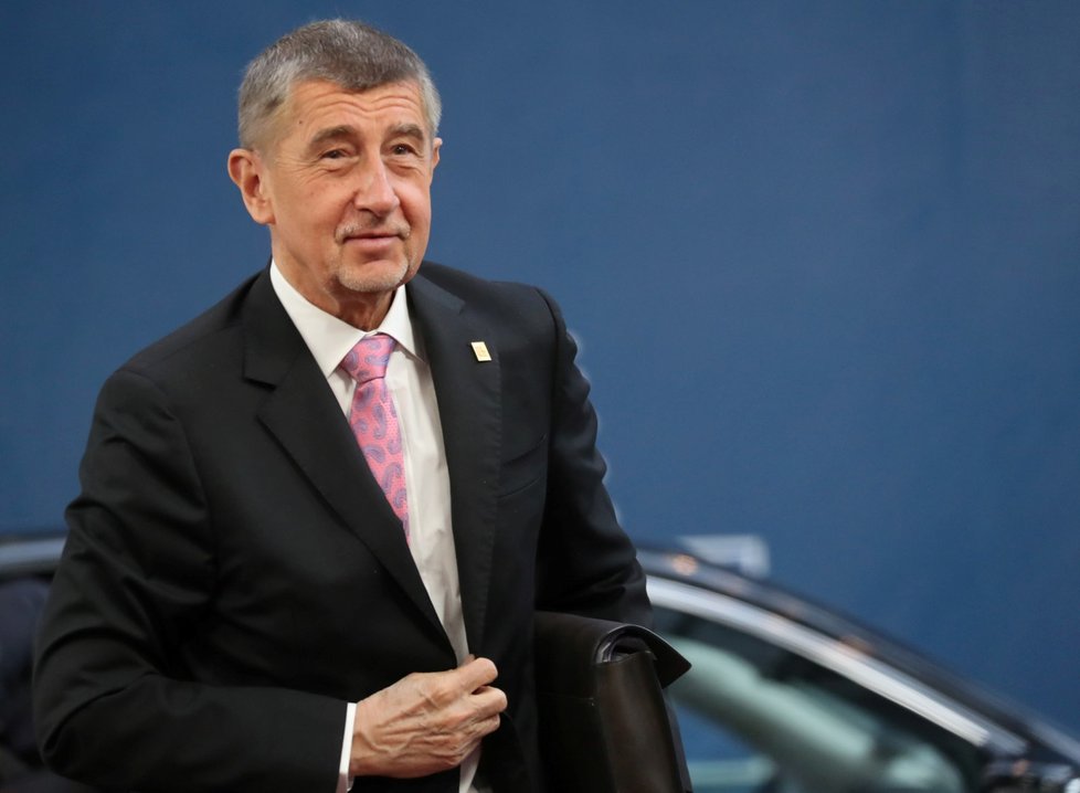 Andrej Babiš (ANO) na Evropském summitu.