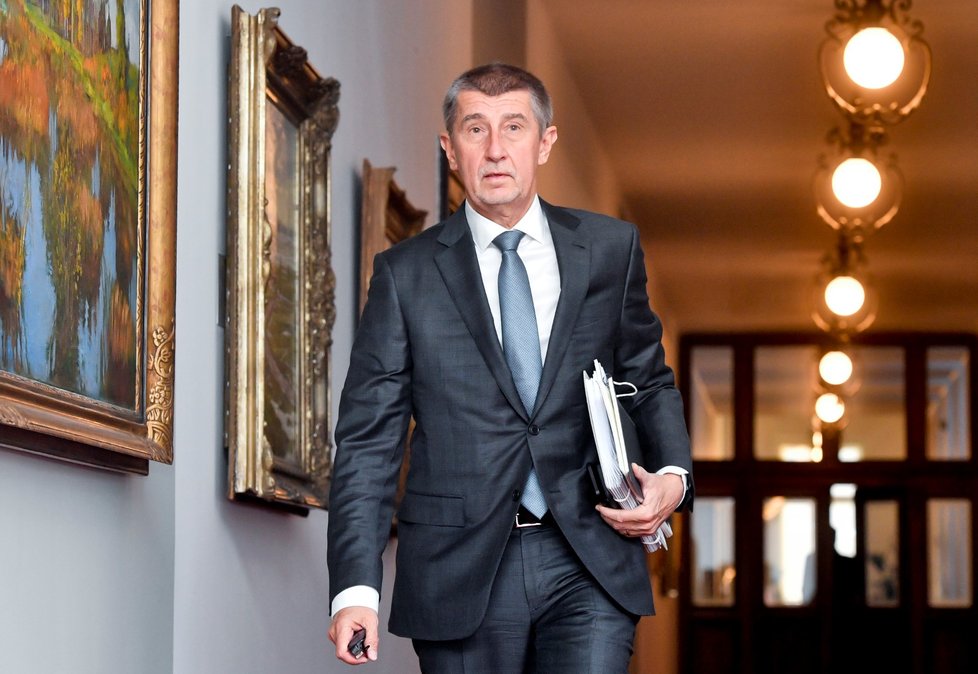 Premiér Andrej Babiš na Úřadu vlády