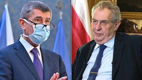 Babiš se sejde se Zemanem kvůli koronaviru v pátek večer.