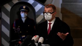Premiér Andrej Babiš (ANO) po jednání v Lánech (22. 3. 2021)