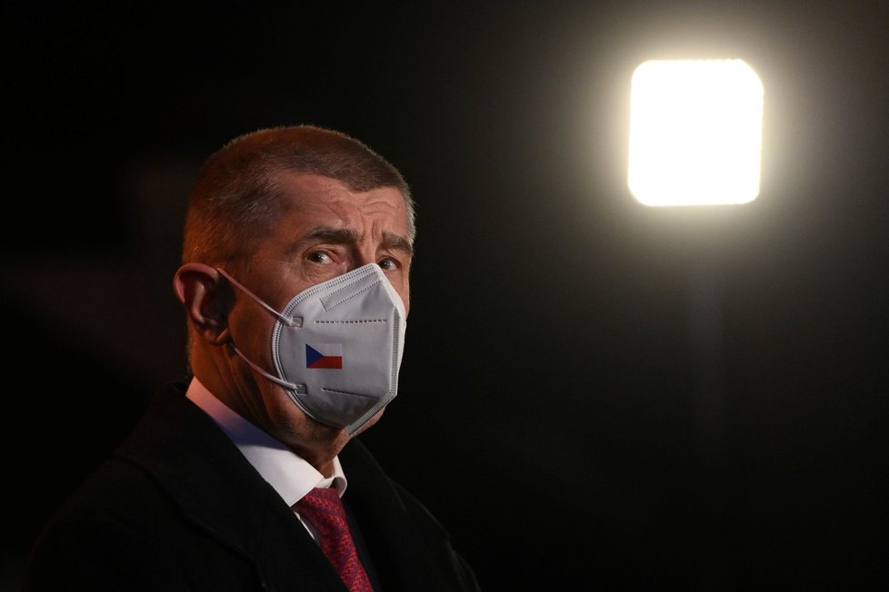 Premiér Andrej Babiš (ANO) po jednání v Lánech (22. 3. 2021)