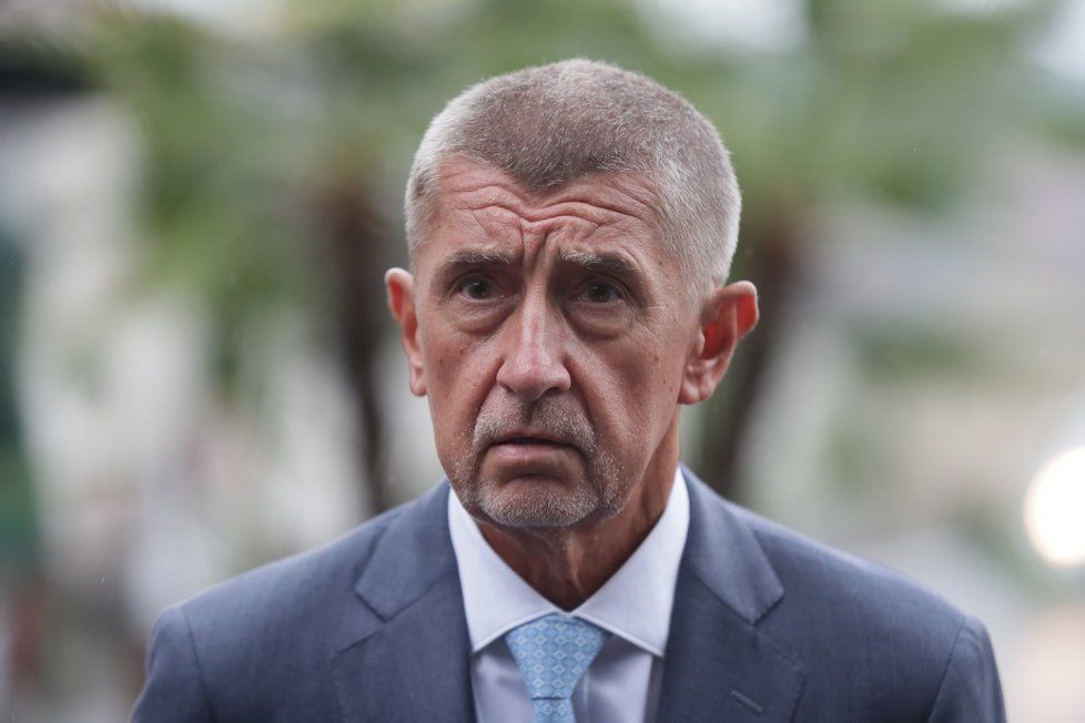 Premiér Andrej Babiš (ANO) po schůzce s prezidentem Milošem Zemanem v Lánech (20. 8. 2019)