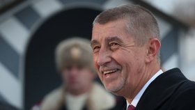 Premiér Andrej Babiš (ANO) po novoročním obědě s prezidentem Milošem Zemanem (3. 1. 2019)