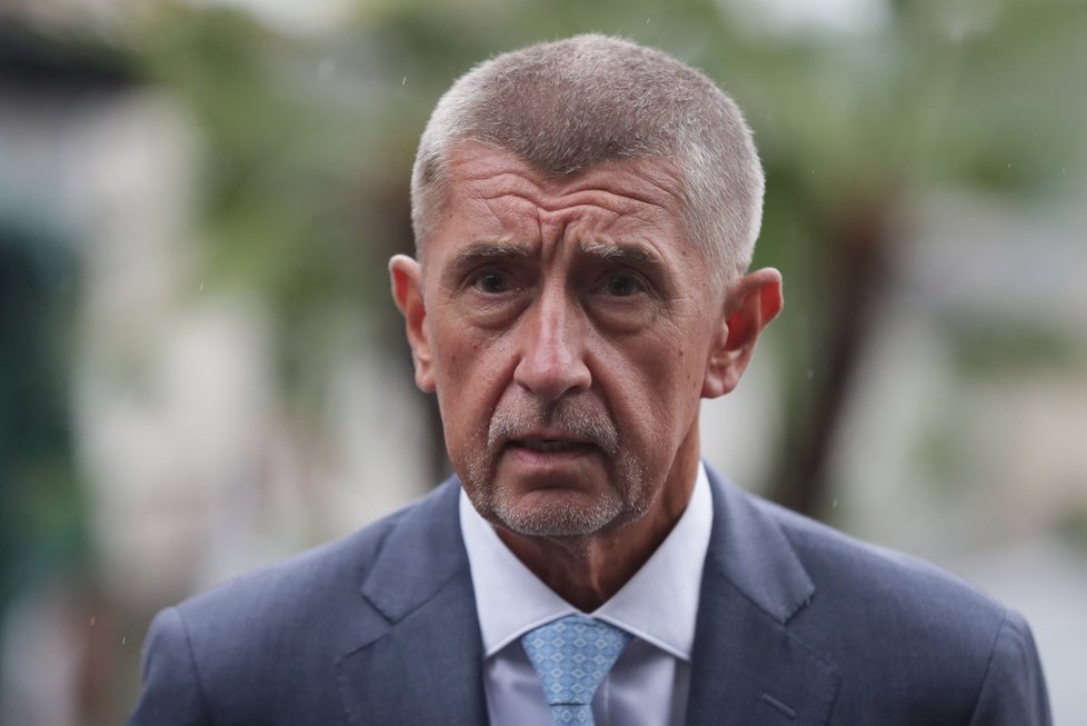 Premiér Andrej Babiš (ANO) po schůzce s prezidentem Milošem Zemanem v Lánech (20. 8. 2019)