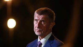 Premiér Andrej Babiš hovoří s novináři po setkání s prezidentem Milošem Zemanem, který jej přijal 16. září 2019 na zámku v Lánech.