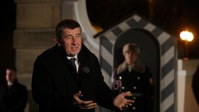 Andrej Babiš po večeři a jednání s prezidentem Zemanem v Lánech.