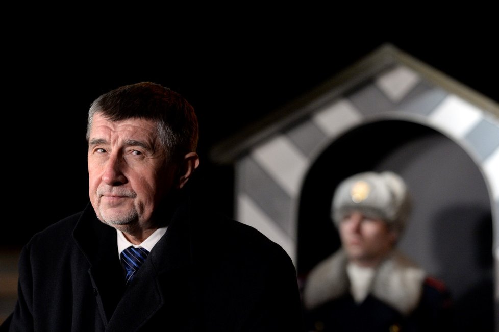 Andrej Babiš po večeři a jednání s prezidentem Zemanem v Lánech.