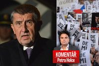 Komentář: Babiš zatím vítězí. I když ho lidé 17. listopadu posílali do vazby