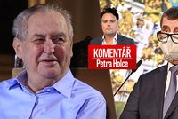 Komentář: Zeman podpořil Babiše na Hradě. A i demonstranty ze Staromáku poslal domů