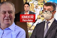 Komentář: Zeman podpořil Babiše na Hradě. A i demonstranty ze Staromáku poslal domů