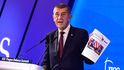 Premiér Andrej Babiš (ANO) na Pražském obranném summitu. Premiér Andrej Babiš (ANO) na Pražském obranném summitu.