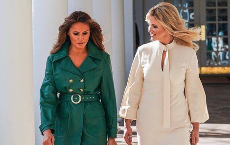 Monika Babišová a Melania Trumpová na prohlídce v Bílém domě