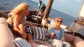 Monika Babišová i s dcerou Vivien na Zanzibaru (4. 2. 2020)