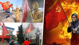 Babuška se sovětskou vlajkou: Z mírumilovné Ukrajinky se nechtěně stala tváří ruské propagandy