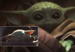 Baby Yoda ze seriálu The Mandalorian.