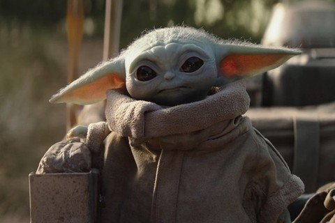 Baby Yoda ze seriálu The Mandalorian.