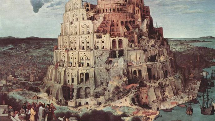 Podle Bible se stavbou Babylónské věže chtěli lidé vyvýšit nad Boha, který je ztrestal zmatením jazyků