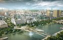 Pařížské designové studio Rescubika navrhlo úžasný Babylonský most přes řeku Seinu