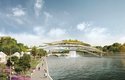 Pařížské designové studio Rescubika navrhlo úžasný Babylonský most přes řeku Seinu