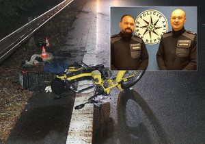 Policisté Zbyšek Báča a Ladislav Vagner přispěli minulý víkend rozhodující měrou k zachráně života zraněného motocyklisty.