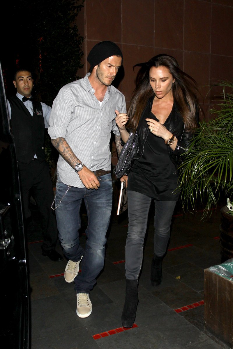 Praví Beckhamovi-Světové módní ikony David Beckham s manželkou Victorií.