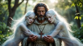 Člověk z masa a kostí může plodit, mnich obcuje se silami věčnosti aneb z tohohle sexu se vám zatočí hlava Člověk z masa a kostí může plodit, mnich obcuje se silami věčnosti aneb z tohohle sexu se vám zatočí hlava