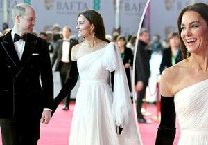Kate a William na cenách BAFTA 2023