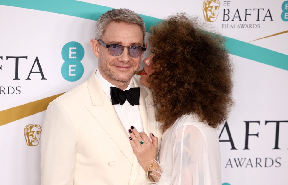 BAFTA 2023: Martin Freeman a Rachel Mariam