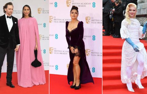 Ceny BAFTA 2022: Zlobivé rozparky, šaty jako stan i prapodivné kombinace!