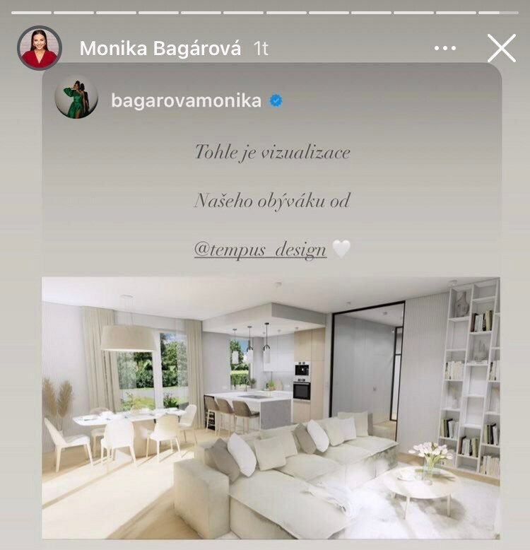 Monika Bagárová má o novém bydlení jasno