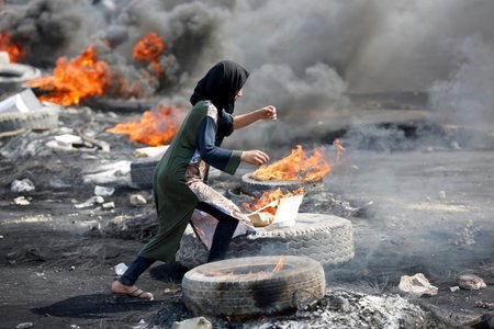 Protesty v Bagdádu (4. 10. 2019)