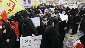 Masivní protesty obyvatel Bahrajnu