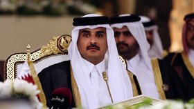 Katar čelí krizi: Na snímku katarský emír.