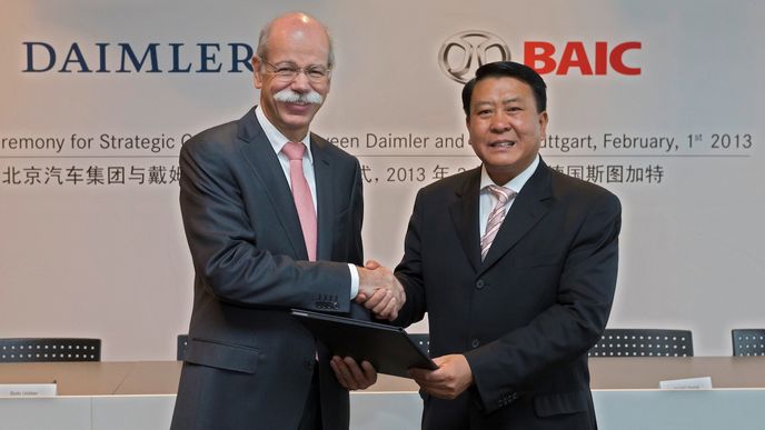 Dieter Zetsche a Sü Che-i Dieter Zetsche a Sü Che-i
