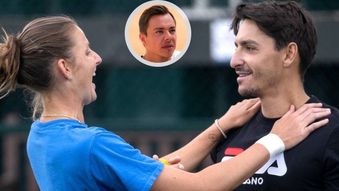 Kouč Bajin naordinoval Karolíně Plíškové dobrou náladu, o kterou se v All England Club stará i její manžel a manažer Michal Hrdlička
