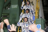Rus a dva Američané odletěli v raketě z Bajkonuru. Míří na Mezinárodní vesmírnou stanici