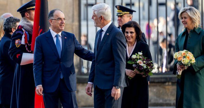 Návštěva albánského prezidenta Bajrama Begaje na Pražském hradě (19.11.2025)