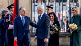 Návštěva albánského prezidenta Bajrama Begaje na Pražském hradě (19.11.2025)