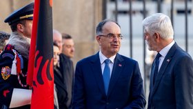 Návštěva albánského prezidenta Bajrama Begaje na Pražském hradě (19.11.2025)