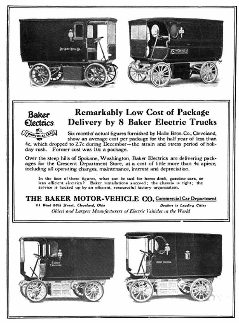 Baker Electric Cars (1912)