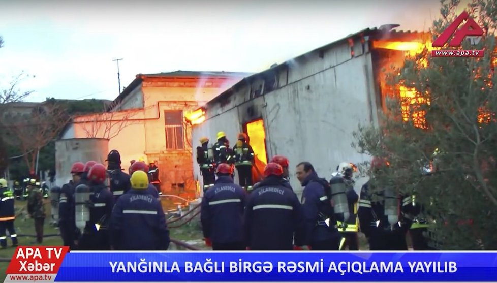 Při požáru v ázerbájdžánské metropoli Baku uhořelo 24 lidí 
