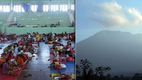 Před hrozbou erupce sopky Agung na Bali prchlo přes 35 tisíc lidí.