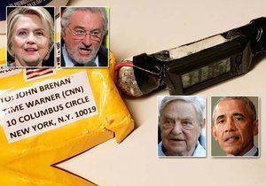 Balíčky s trubkovýmo bombami mířily k De Nirovi, Hillary Clintonové, Sorosovi či Obamovi