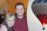 Výlet, který dostal od manželky, málem nepřežil: Balon strhla bouře