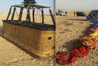 Balón s turisty při přistání havaroval: Egyptská tragédie dopadla fatálně