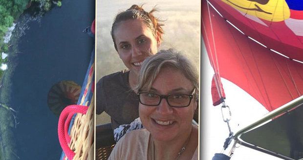 Poslední selfie před smrtí: Matka a dcera zemřely při pádu balónu