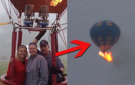 Balón s posádku se změnil v ohnivou kouli. Lidé na zemi jen bezmocně přihlíželi...