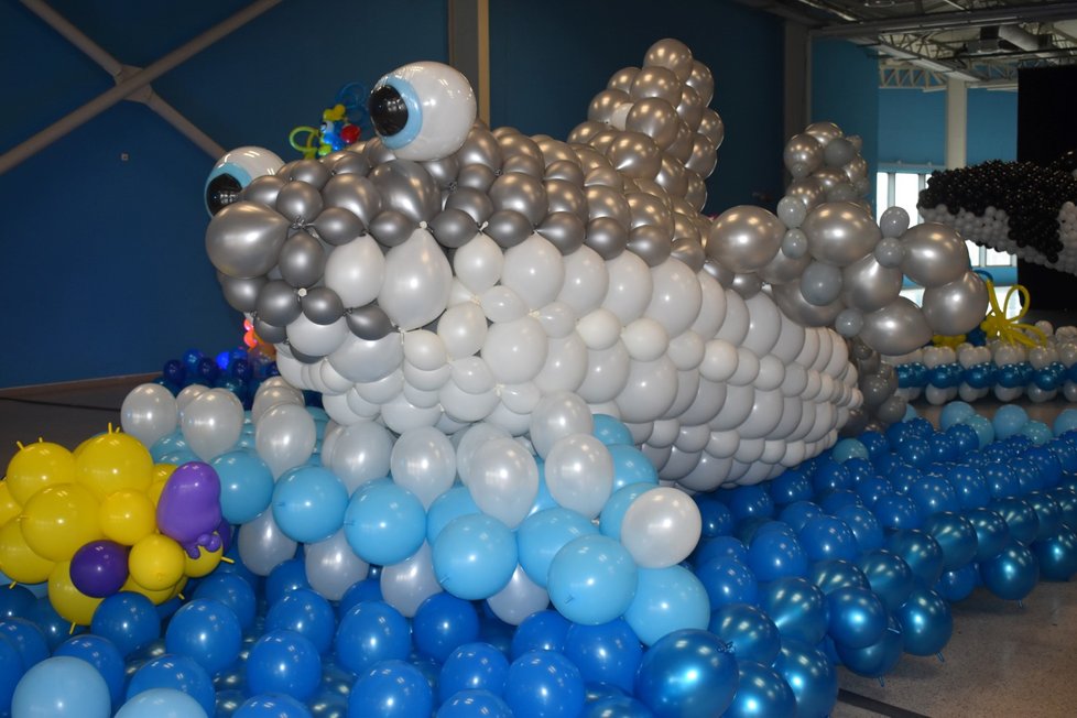 Největší balonková výstava v Česku je vyrobena z 45 tisíc kusů. Vidět ji můžete na Černé louce v Ostravě.